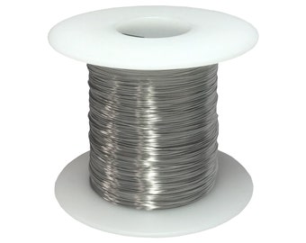 Fil en acier inoxydable 28 AWG, Pure Round 316L - Différentes longueurs disponibles