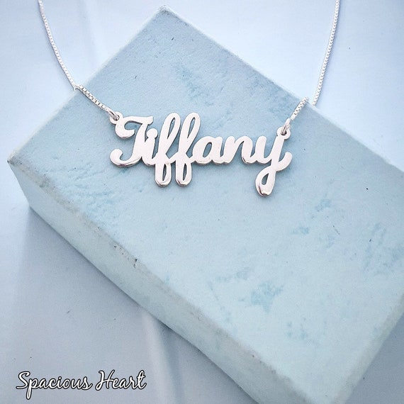 tiffany name necklace