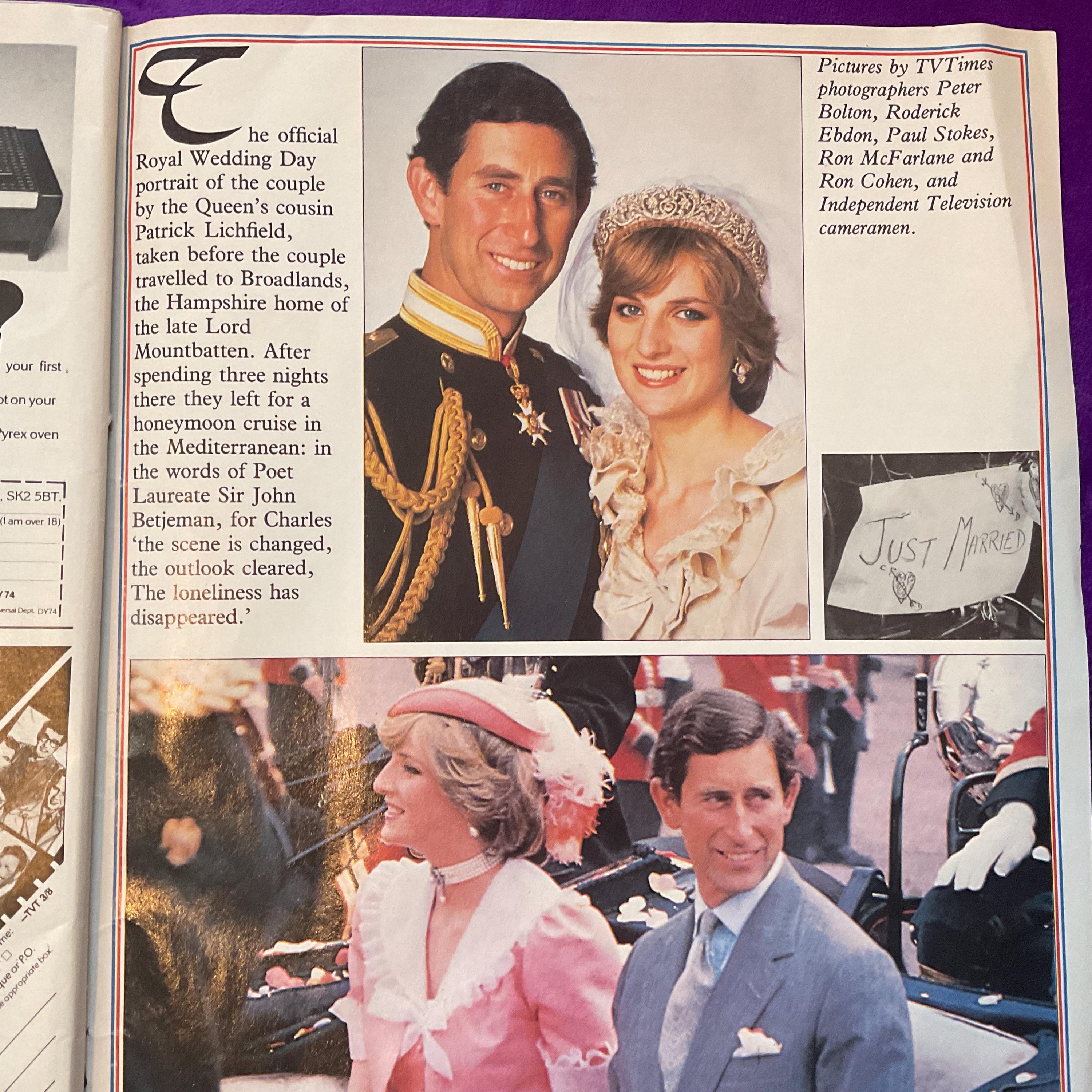 ダイアナ妃とチャールズ皇太子のヴィンテージウェディング記念品 1981