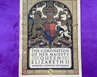 Queen Elizabeth II Coronation 1953 Programme: Rare Royal Memorabilia