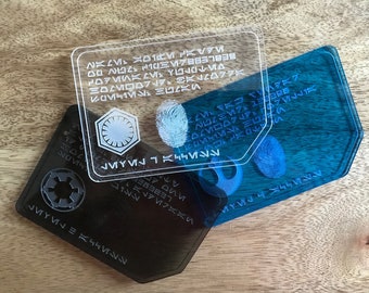 Star Wars First Order Id Card