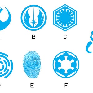 Icono personalizado para la tarjeta de identificación de Star Wars