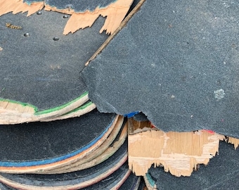Single Broken Used Skateboard Deck – Craft, DIY Wood for Art, Furniture & Makers