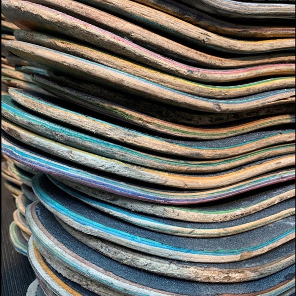Single Used Skateboard Deck – Craft, DIY Wood for Art, Furniture & Makers