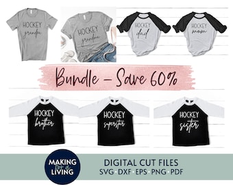 Hockey Familie svg Bundle - Digitale Schnittdateien (svg, dxf, eps, png, pdf)