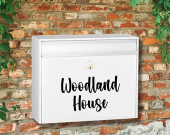 Personalised Vinyl Decal | Permanent Transfer for a Mailbox/Postbox, with Pretty Font