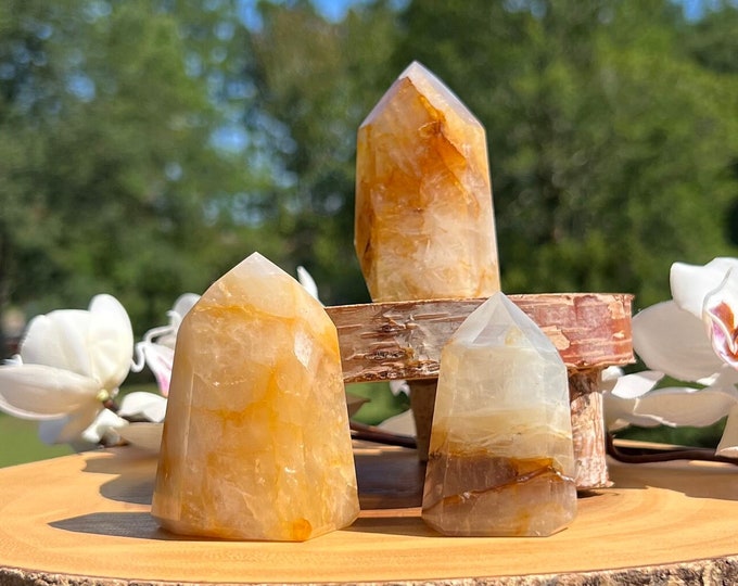 Golden Yellow Hematoid Quartz Point