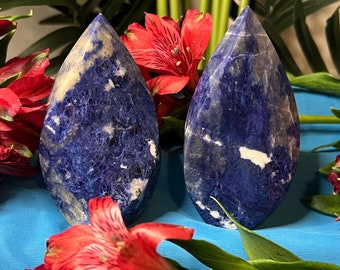 High Grade Sodalite Flame ~ Stone to calm the mind