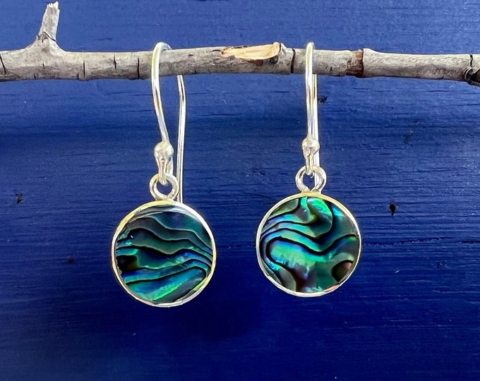 Abalone Shell Sterling Silver Earrings