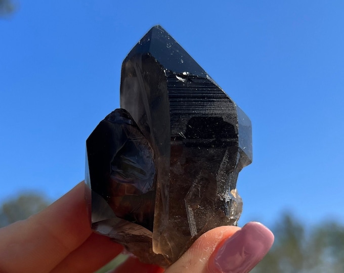 Smoky Double Point Quartz  ~ Smokey Quartz Cluster ~ Home Decor ~ Healing Crystal ~ Quartz Crystal ~ Rock Collector ~ Smoky Quartz point