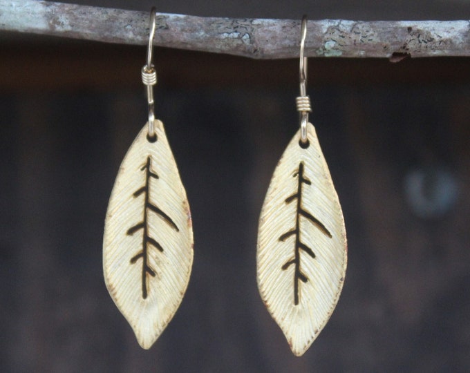 Leaf Gold Earrings