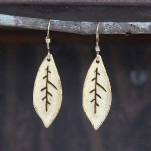 Leaf Gold Earrings
