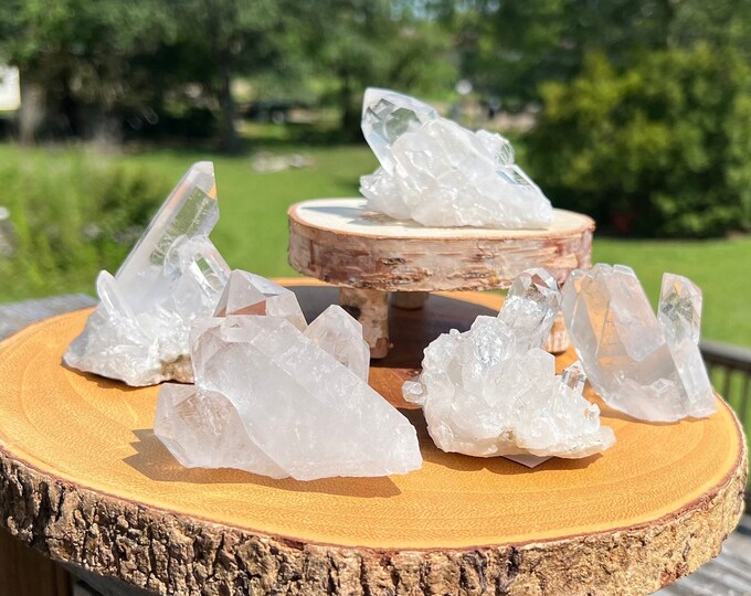 Clear Quartz Crystal Cluster