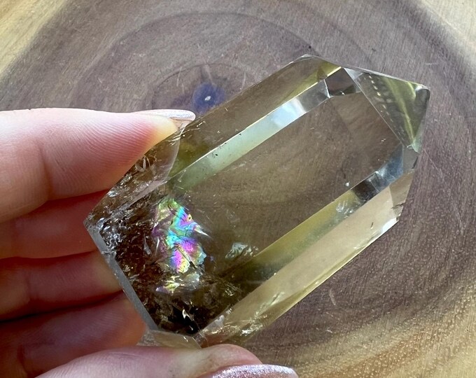 Rare Phanton Smoky Citrine Quartz Tower