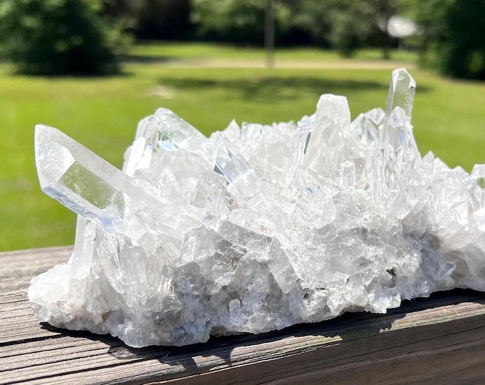 Clear Quartz Crystal Cluster