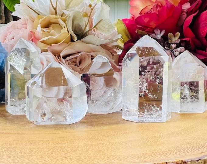 Rainbow Inside of Genuine Clear Quartz Point