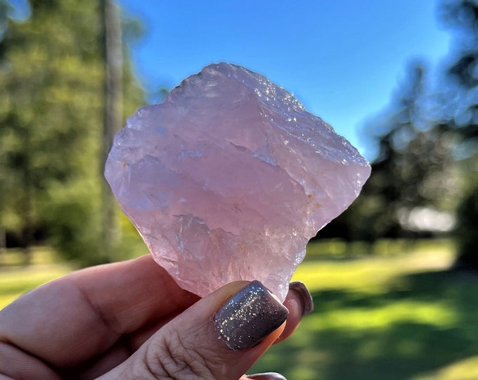 Rose Quartz Slab for Love ~ Rose Quartz Healing Slice ~ Pink Quartz Crystal ~ Love Stone ~ Reiki ~ Taurus Stone ~ Heart Chakra ~Gift for Her