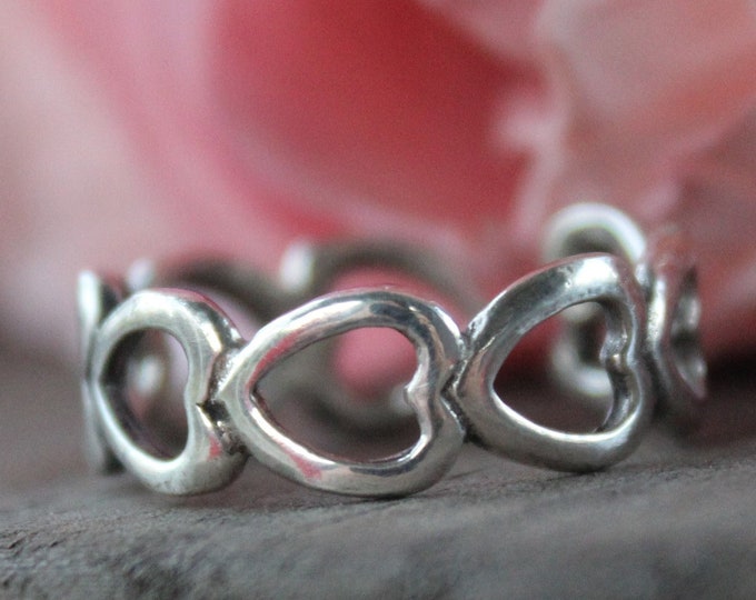 Heart Sterling Silver Adjustable Ring