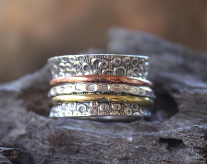 Sterling Silver Spinner ring