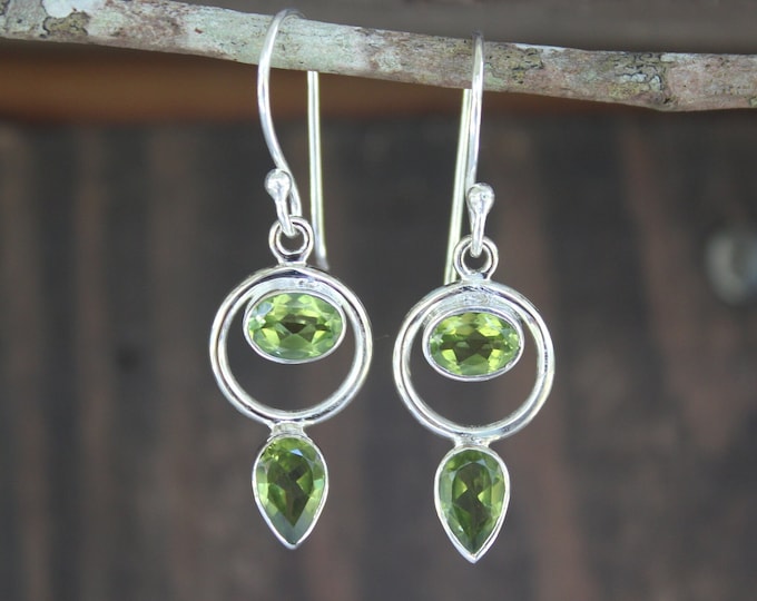 Peridot Sterling Silver Earrings