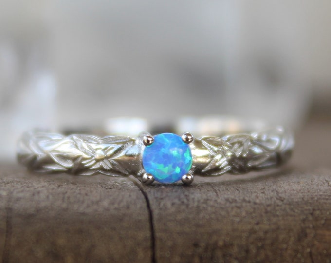 Opal Sterling Silver Ring