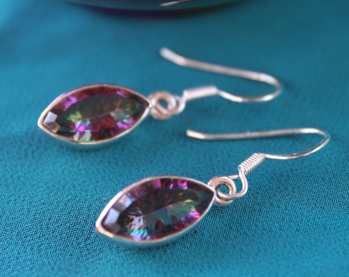 Mystic Topaz Sterling Silver Earrings