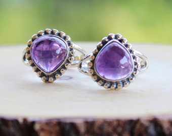 Amethyst Sterling Silver Ring