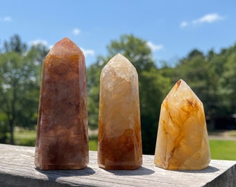 Golden Yellow Hematoid Quartz Point
