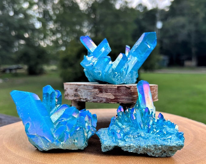 Aura Quartz Crystal Cluster ~ Pick Yours