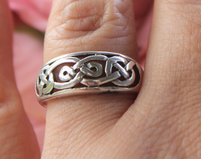 Celtic Symbol Sterling Silver Ring