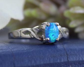 Opal Sterling Silver Ring