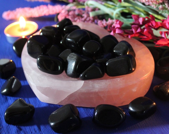 Black Obsidian Tumbled Stones