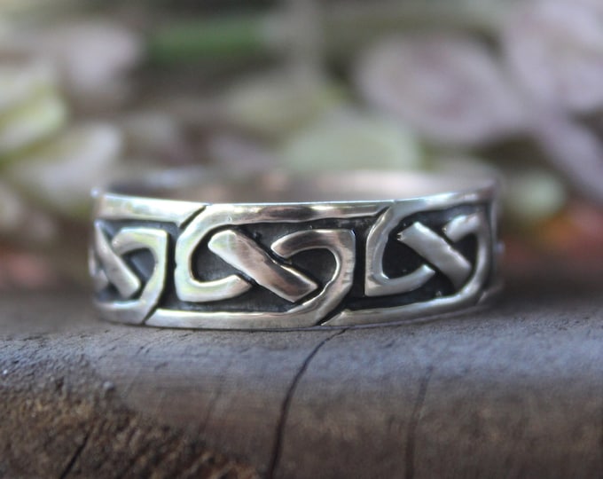 Celtic Symbol Sterling Silver Ring ~ Gift for Him