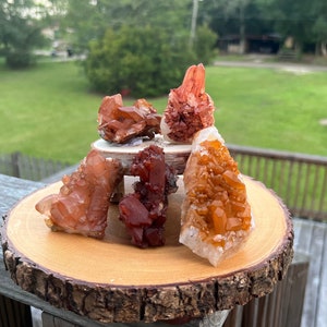Tangerine Quartz Crystal Cluster ~ Choose your piece