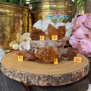 Tangerine Quartz Crystal Cluster ~ Quartz Cluster ~ Orange Crystal Specimen ~ Tangerine Quartz ~ Stone for Energy, Sacral Chakra ~ Home