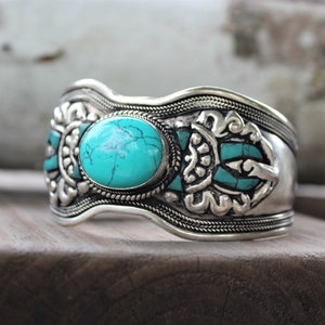 Turquoise Bracelet , Birthstone Bracelet , Bohemian Bracelet , Stone Bracelet , Cowboy Bracelet, Southwestern Bracelet,  Adjustable Bracelet