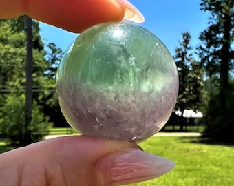 Rainbow Fluorite Sphere