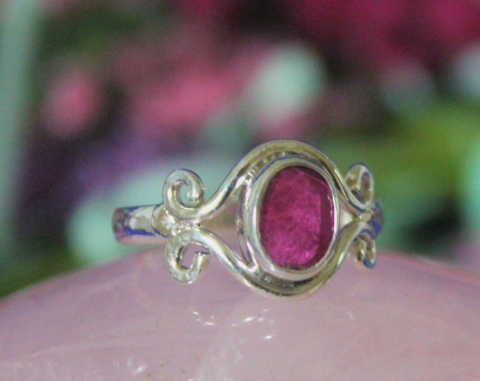 Ruby Birthstone  Sterling Silver Ring