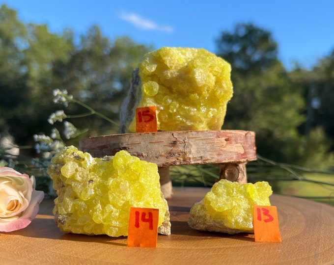 Sulfur Crystal Cluster ~ The Inner Power Stone