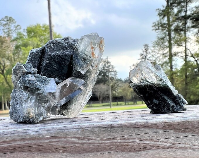 Epidote in Quartz