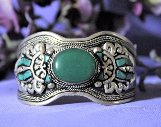 Serpertine and Turquoise Bracelet