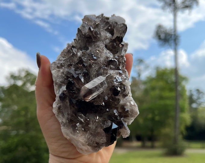 Smokey Quartz Cluster