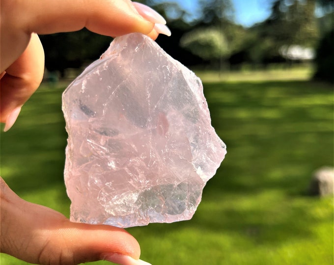 Rose Quartz Slab ~ Rose Quartz Healing Slice ~ Pink Quartz Crystal ~ Love Stone ~ Reiki ~ Raw Rose Quartz ~ Heart Chackra ~