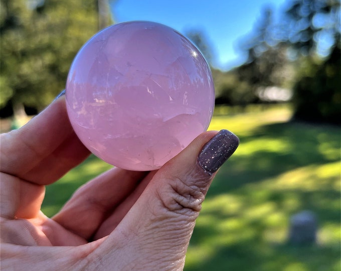 Natural Rose Quartz Ball