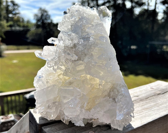 Statement Clear Quartz Crystal Cluster