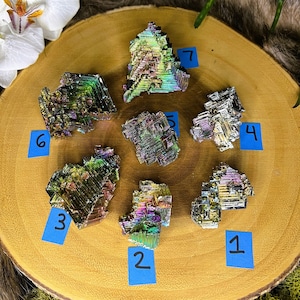 Bismuth / Bismuth Crystal / Bismuth Specimen / Geometric Form Stone / Rainbow Crystal / Bismuth Ore / Metallic Crystal / Healing Crystal