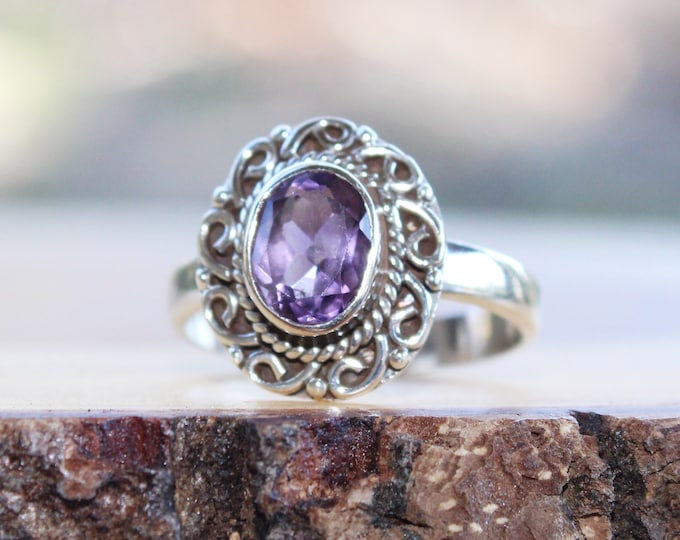 Amethyst Sterling Silver Ring