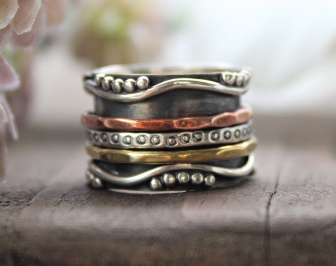 Sterling Silver Spinner Ring