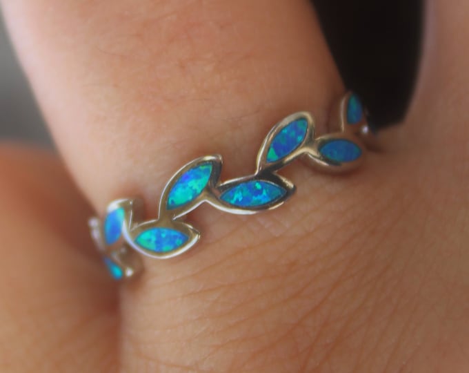 Opal Sterling Silver Ring