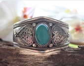 Turquoise Bracelet , Birthstone Bracelet , Blue Stone Bracelet , Boho Bracelet , Gypsy Bracelet , Cowboy Bracelet , Southwestern Bracelet